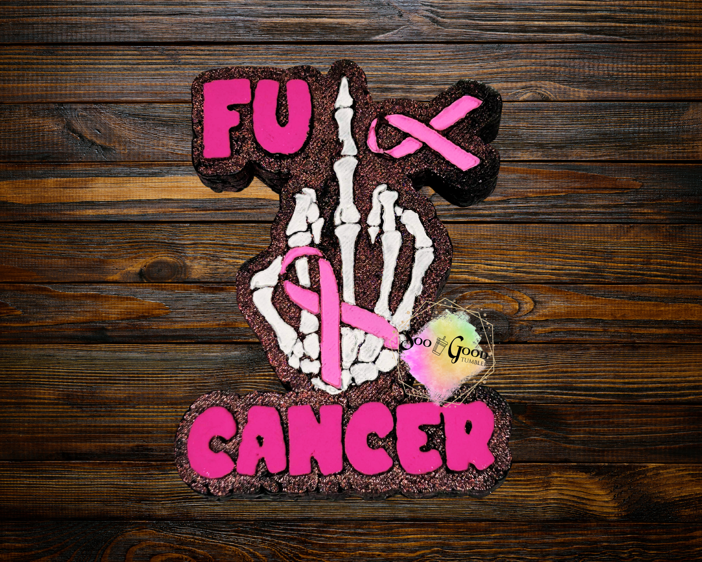 F U Cancer Blinged Car Freshie