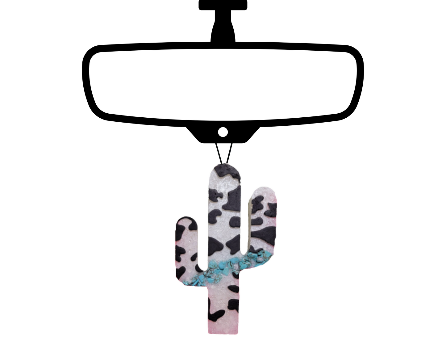 Cactus Blinged Car Freshie