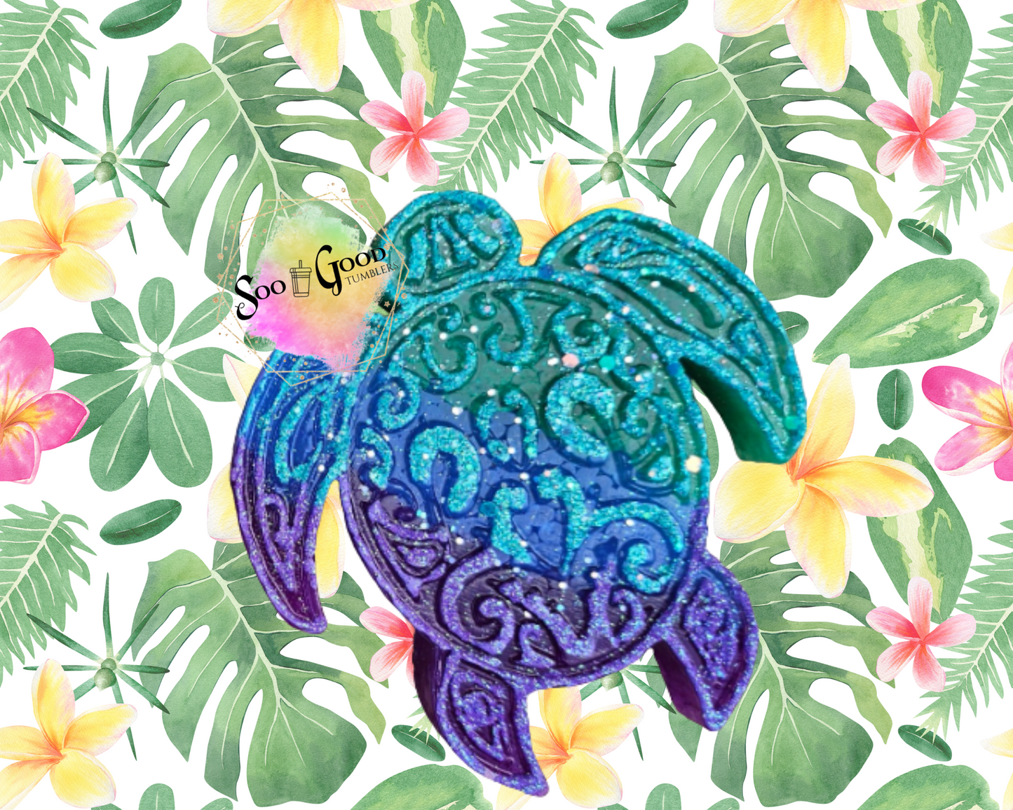 Sea Turtle Blinged Car Freshie