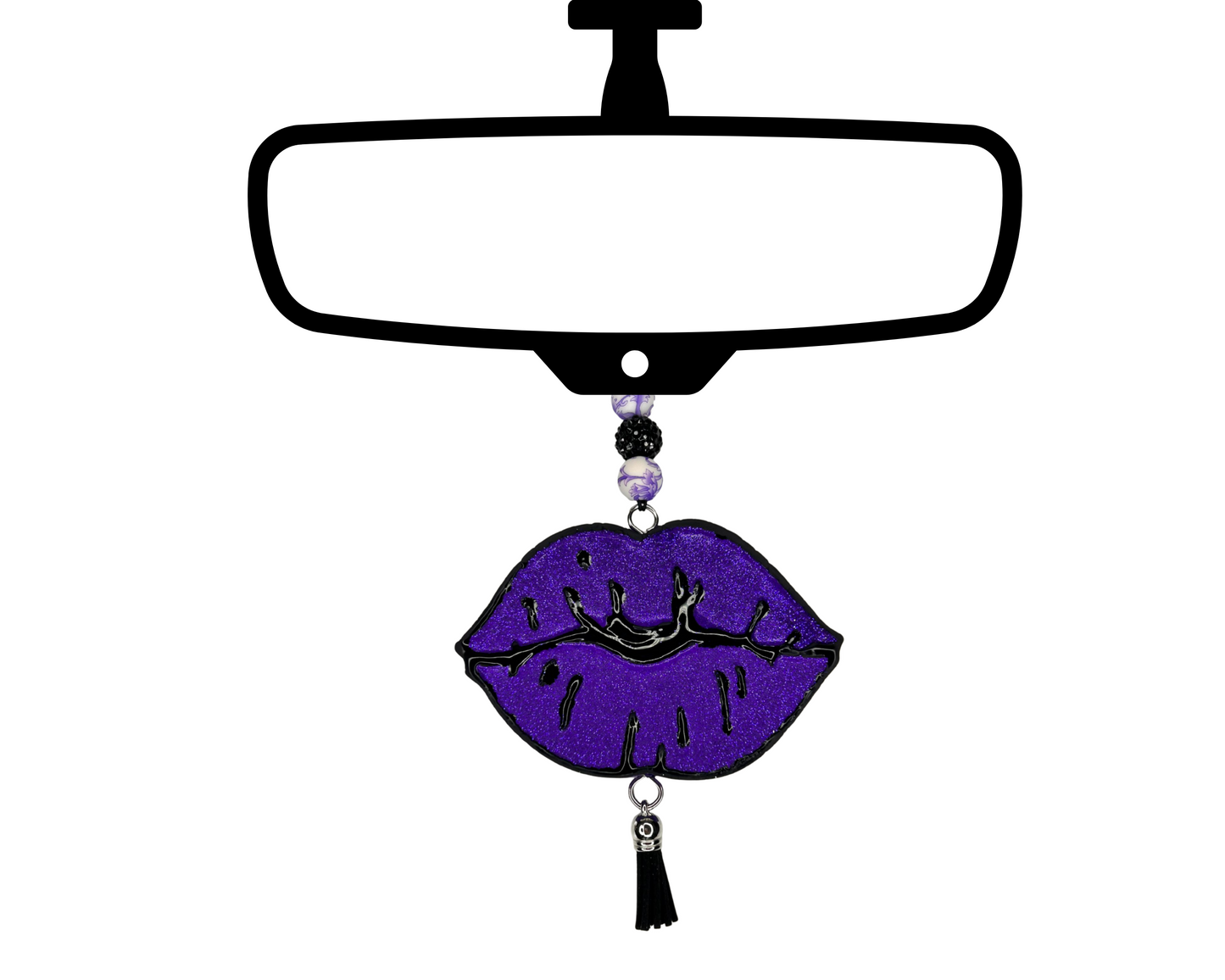 Lips Blinged Car Freshie