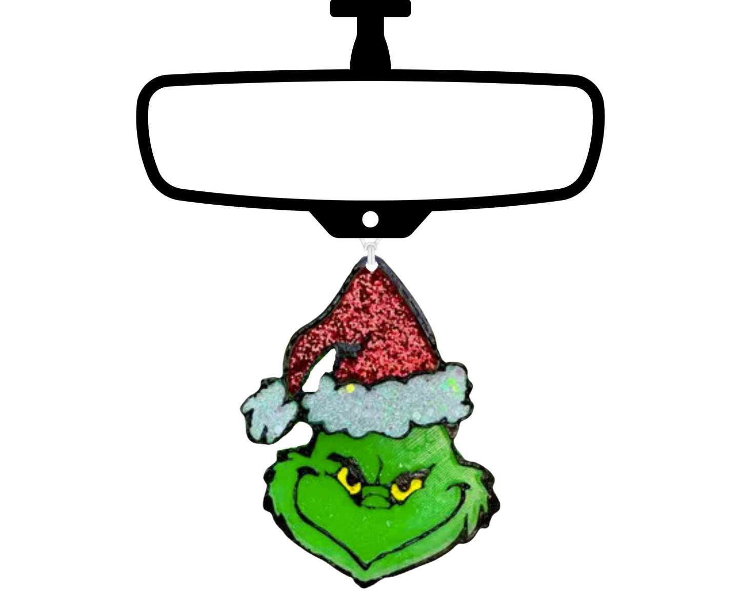 Grinch Blinged Car Freshie