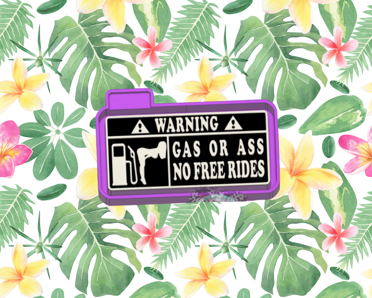 No Free Rides Blinged Car Freshie