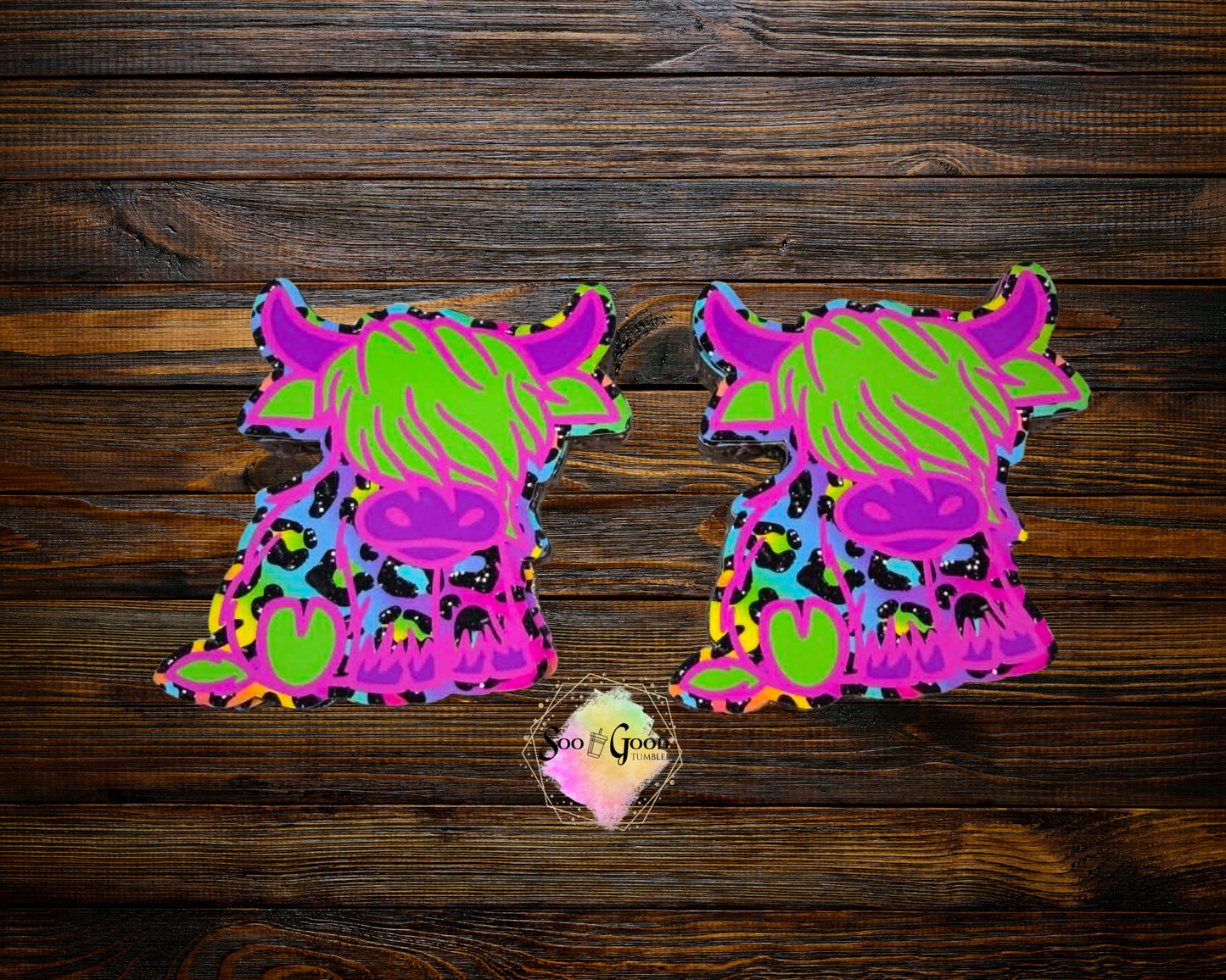 Highland Cow Cardstock Car Vents Freshie (Style 10)