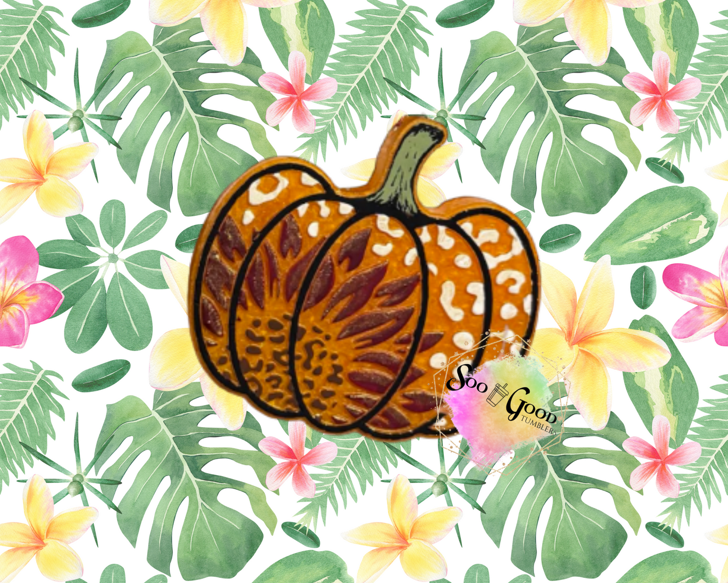 Sunflower Pumpkin Blinged Car Freshie
