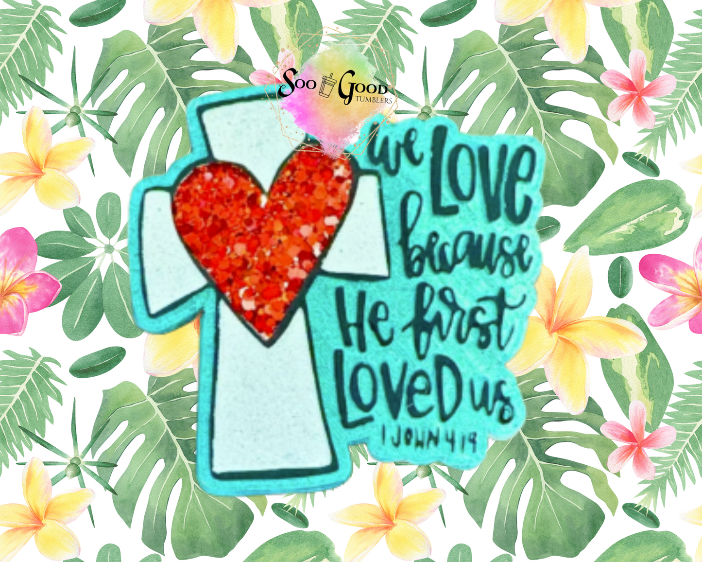 1 John 419 Blinged Car Freshie