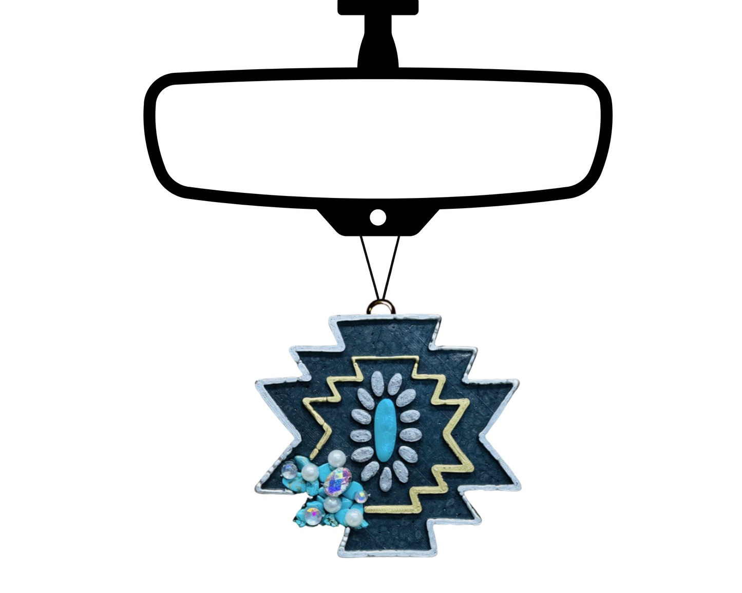 Aztec Blinged Car Freshie