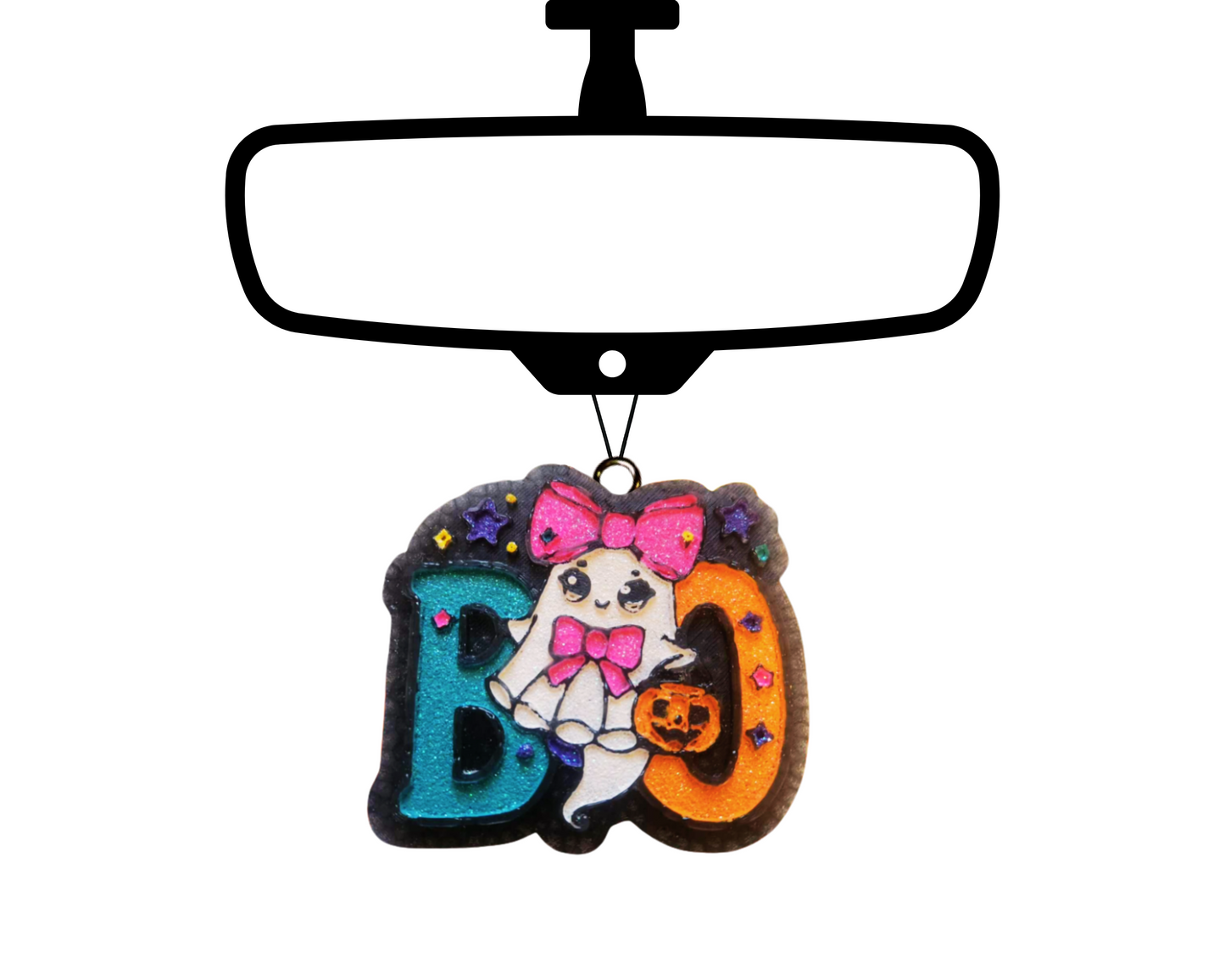 Boo Blinged Car Freshie