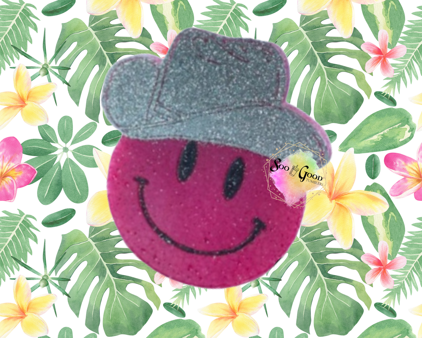 Smiley Emoji Blinged Car Freshie