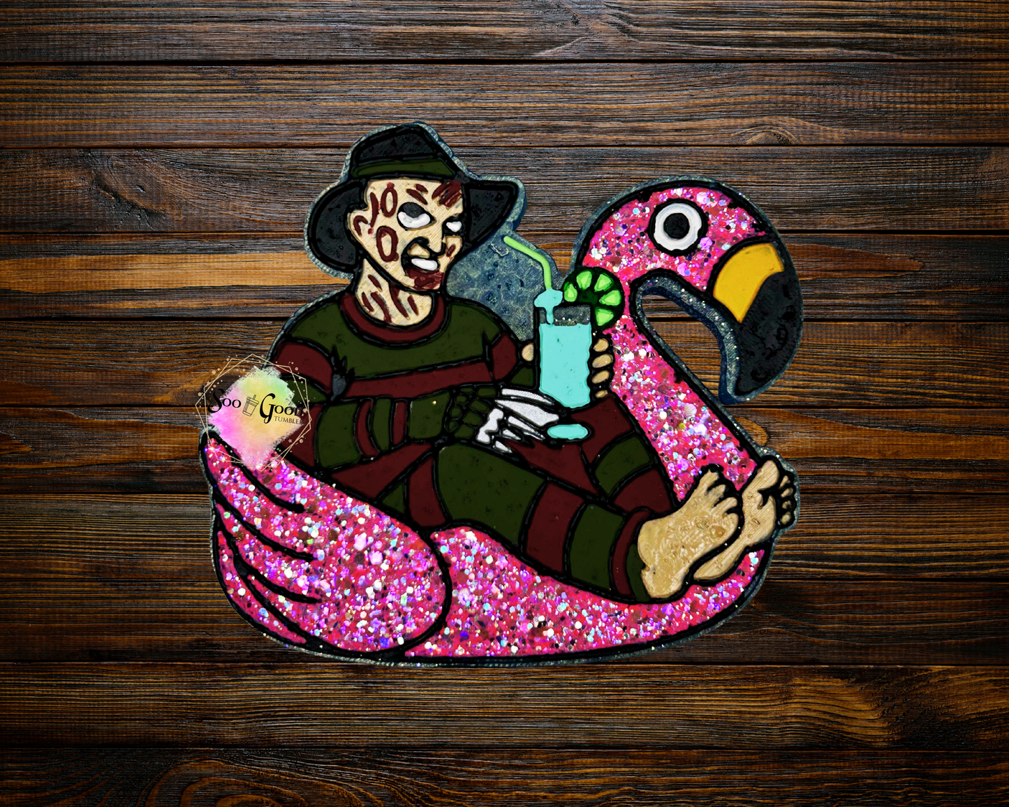 Floating Freddy Krueger Blinged Car Freshie