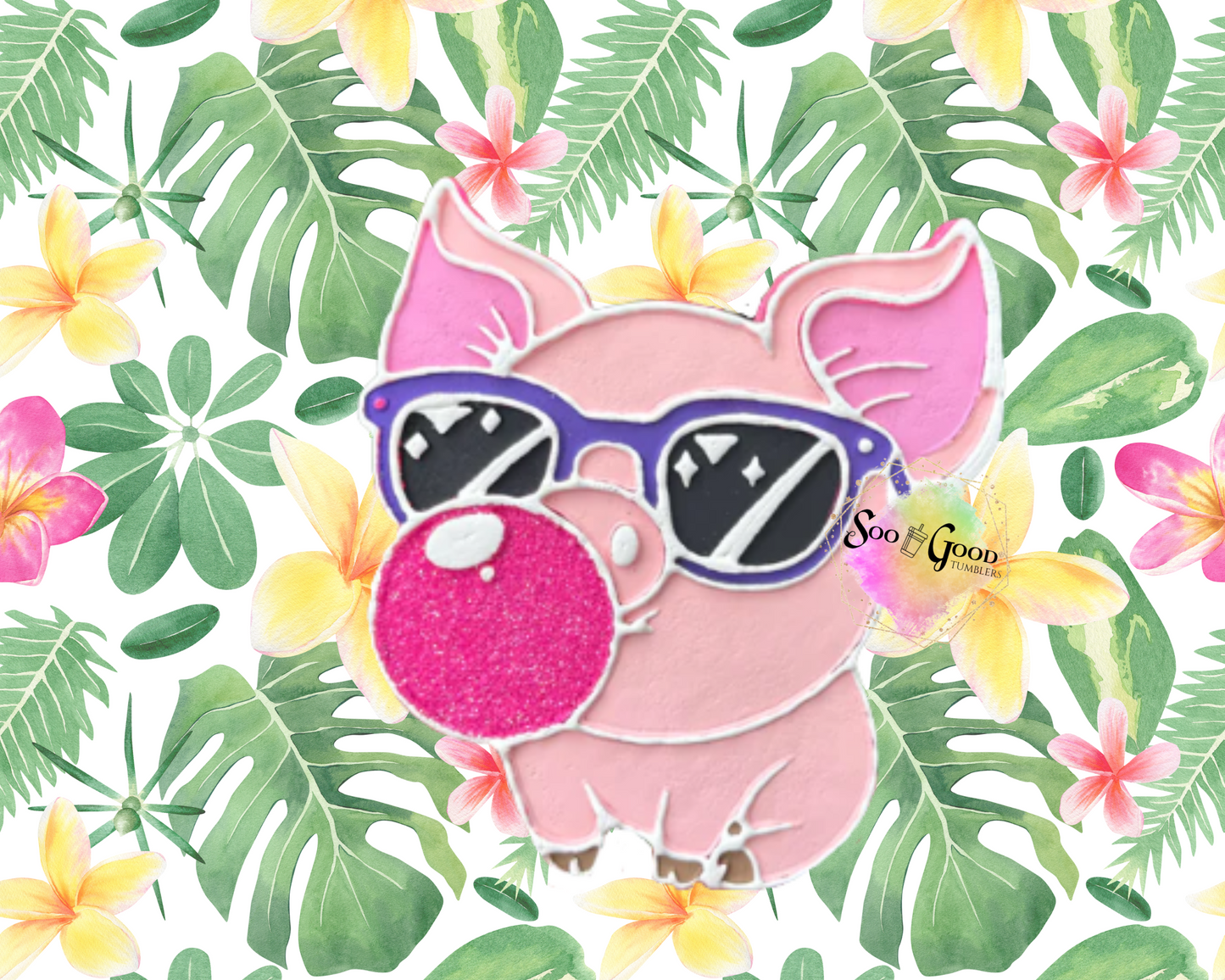 Bubblegum Pig Blinged Car Freshie