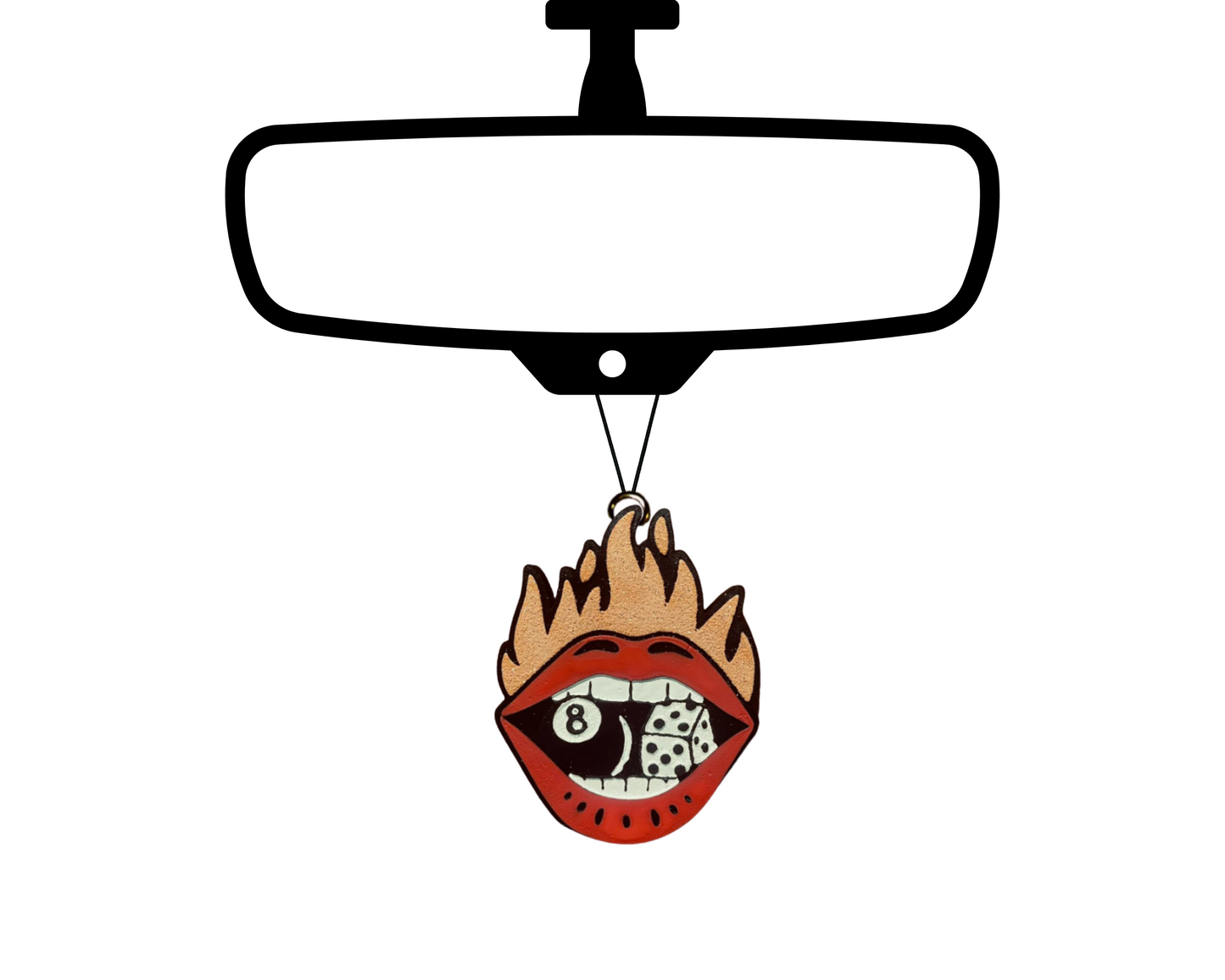 Hot Lips Blinged Car Freshie