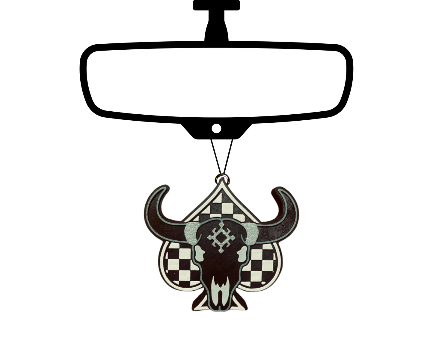 Aztec Bull Blinged Car Freshie