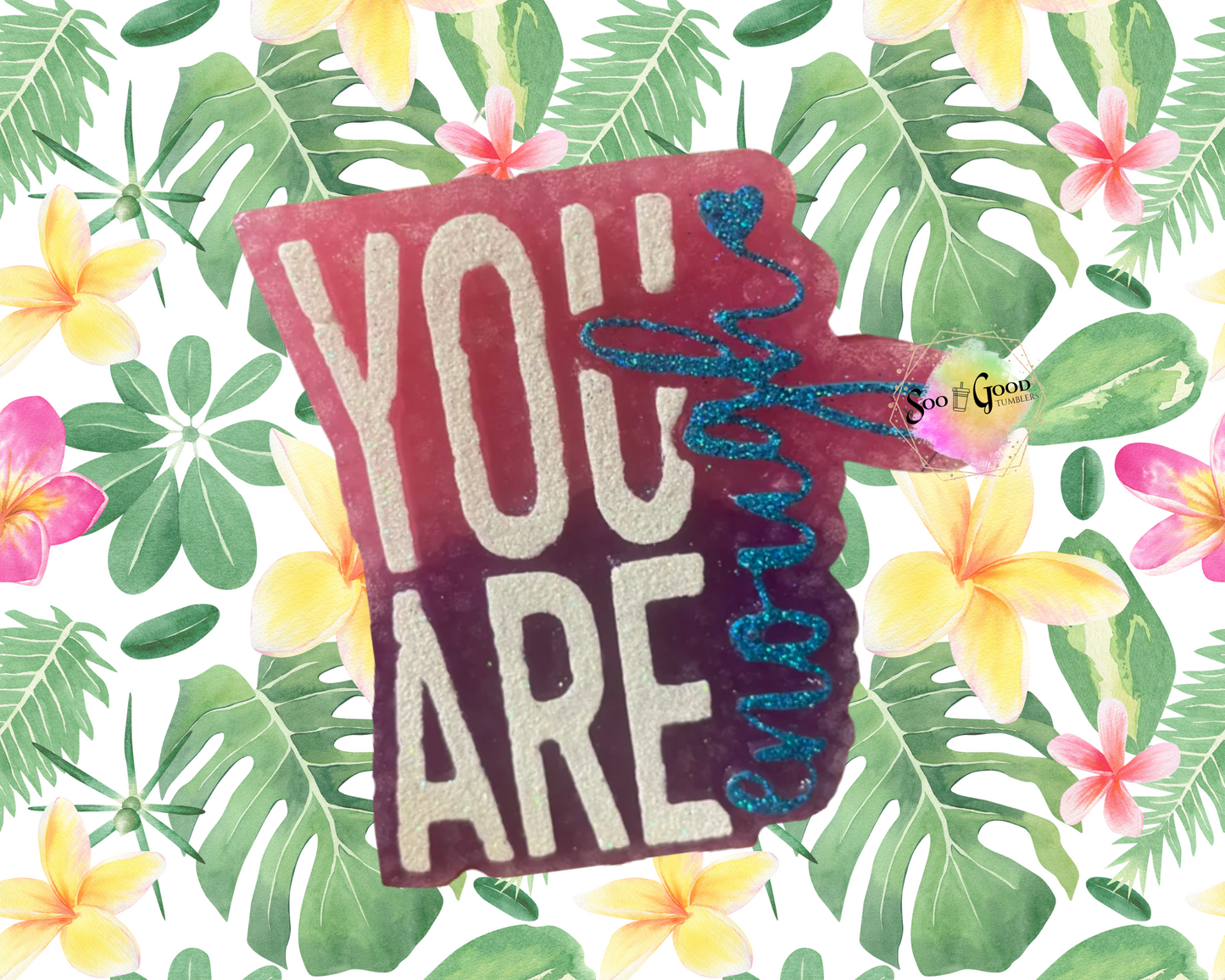 You Are Enough Blinged Car Freshie