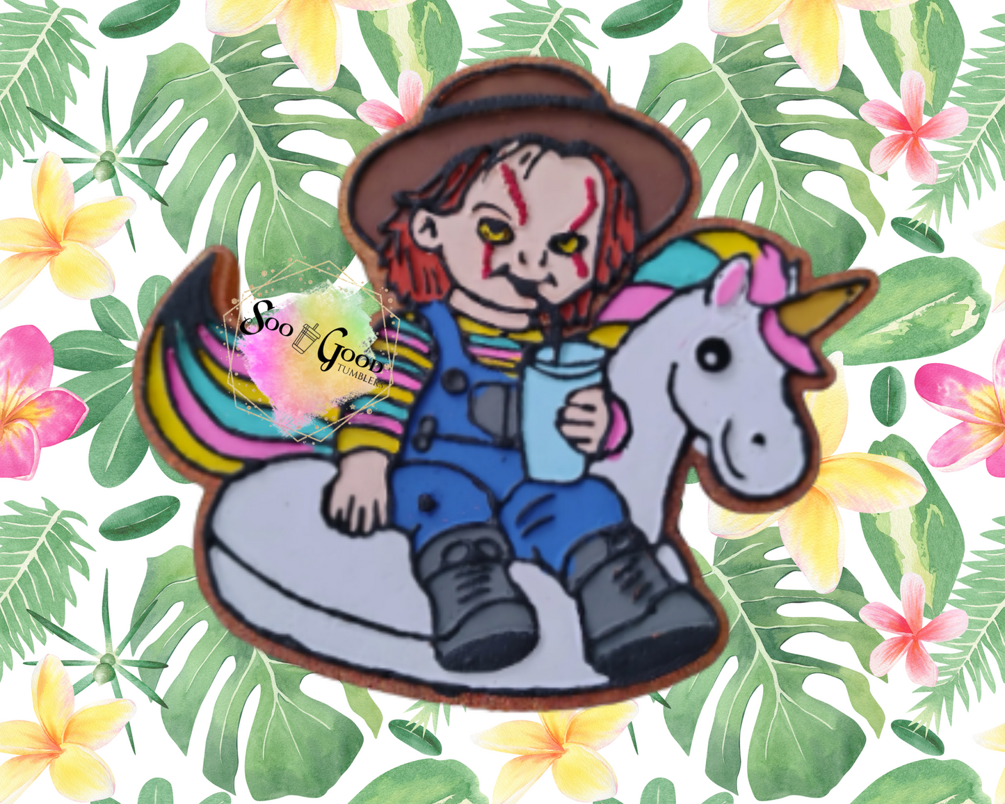 Floating Chucky Blinged Car Freshie