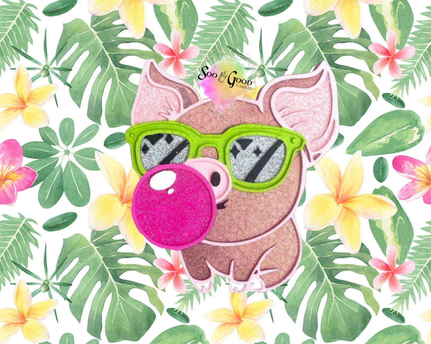 Bubblegum Pig Blinged Car Freshie