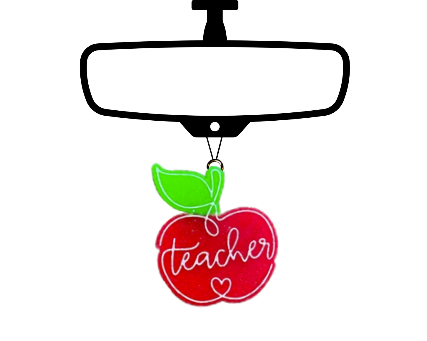 Teachers Apple Blinged Car Freshie
