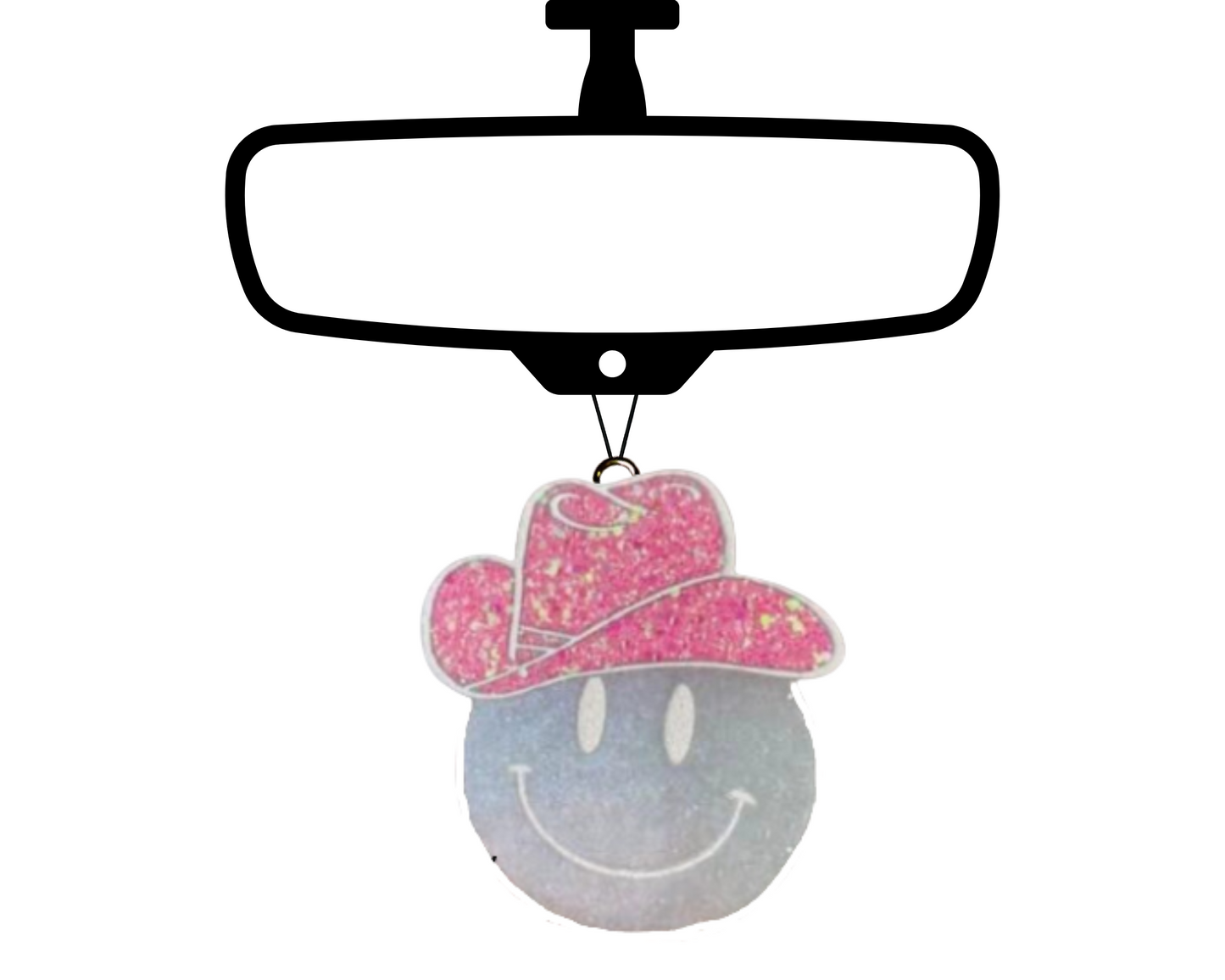 Smiley Emoji Blinged Car Freshie