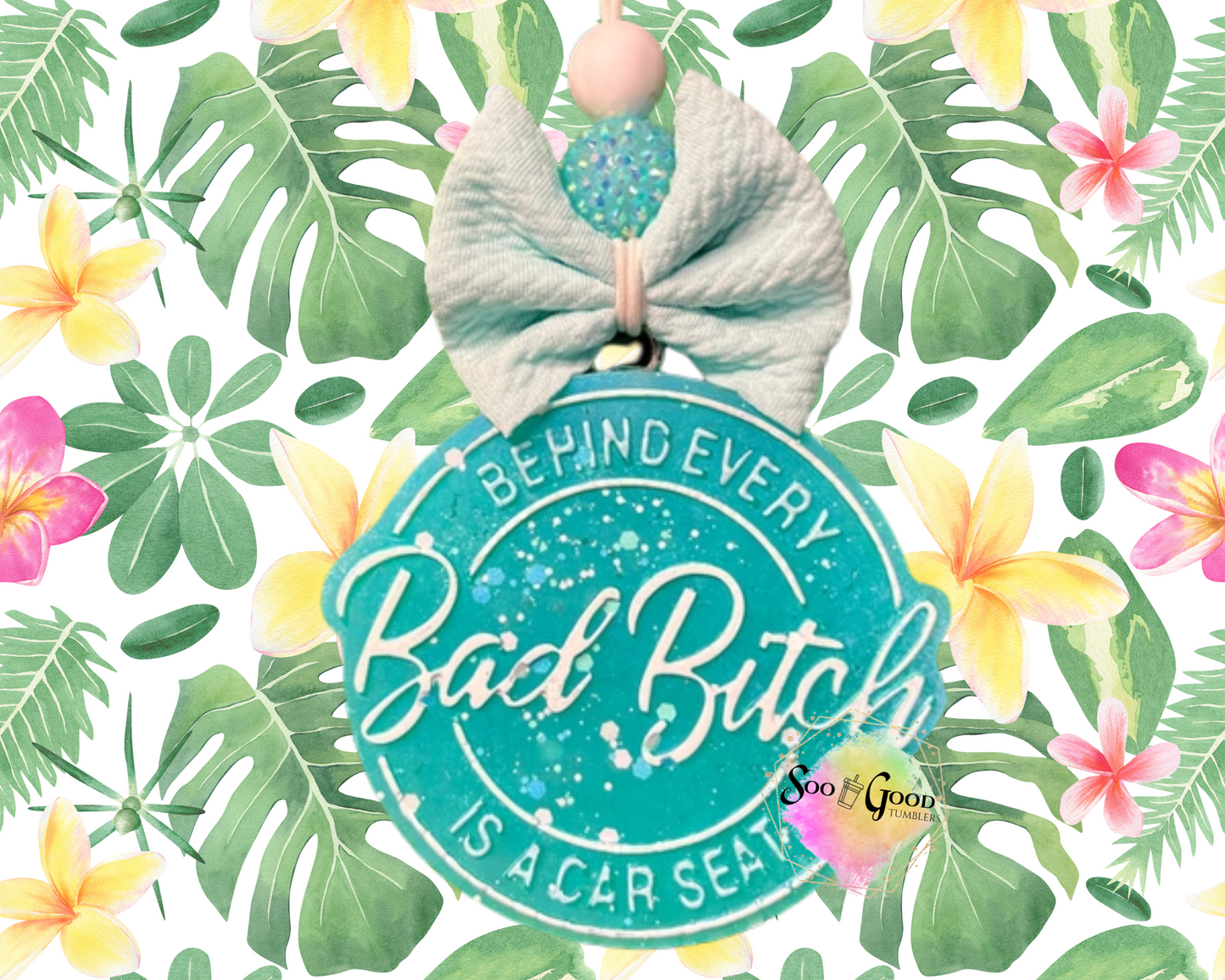 Behind Every Bad B' Blinged Car Freshie