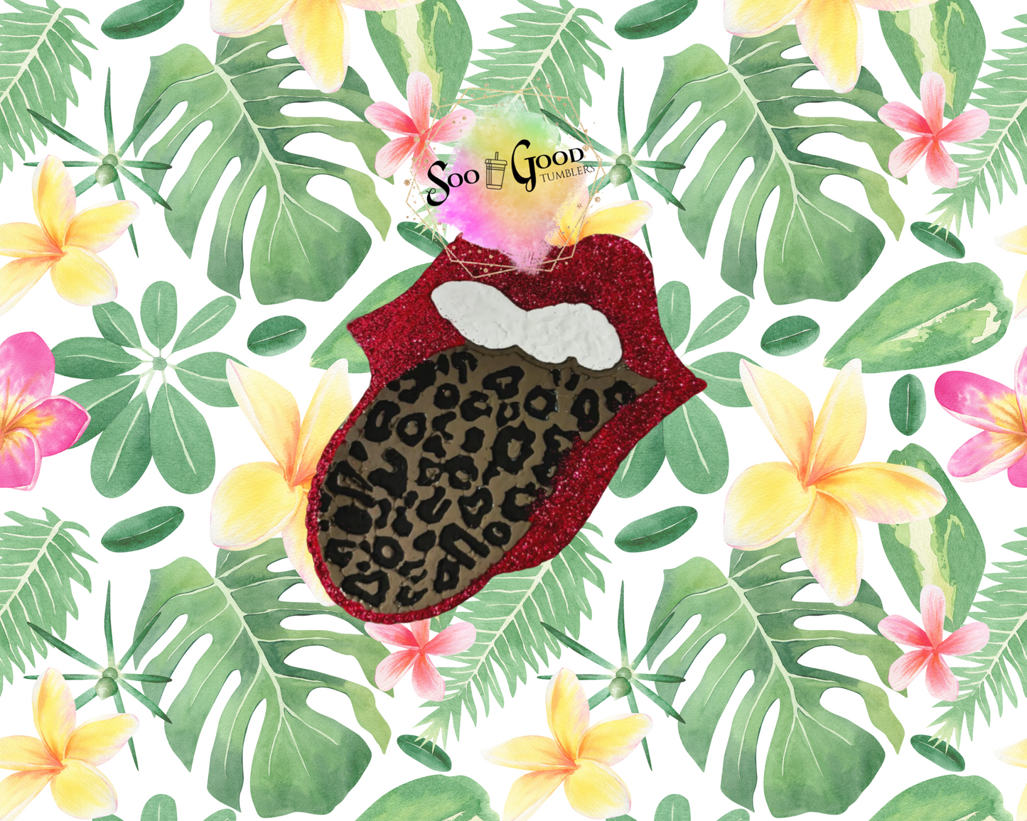 Rolling Stone Tongue Blinged Car Freshie