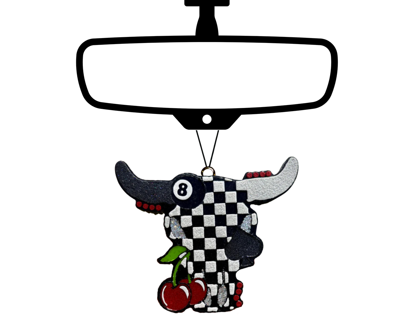 Western Bull Blinged Car Freshie