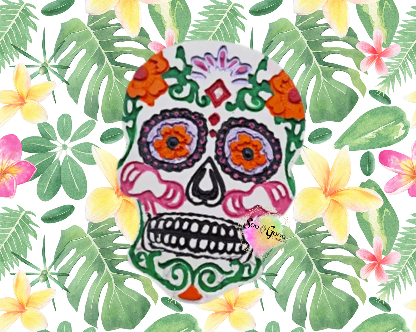 Candy Skull Blinged Car Freshie