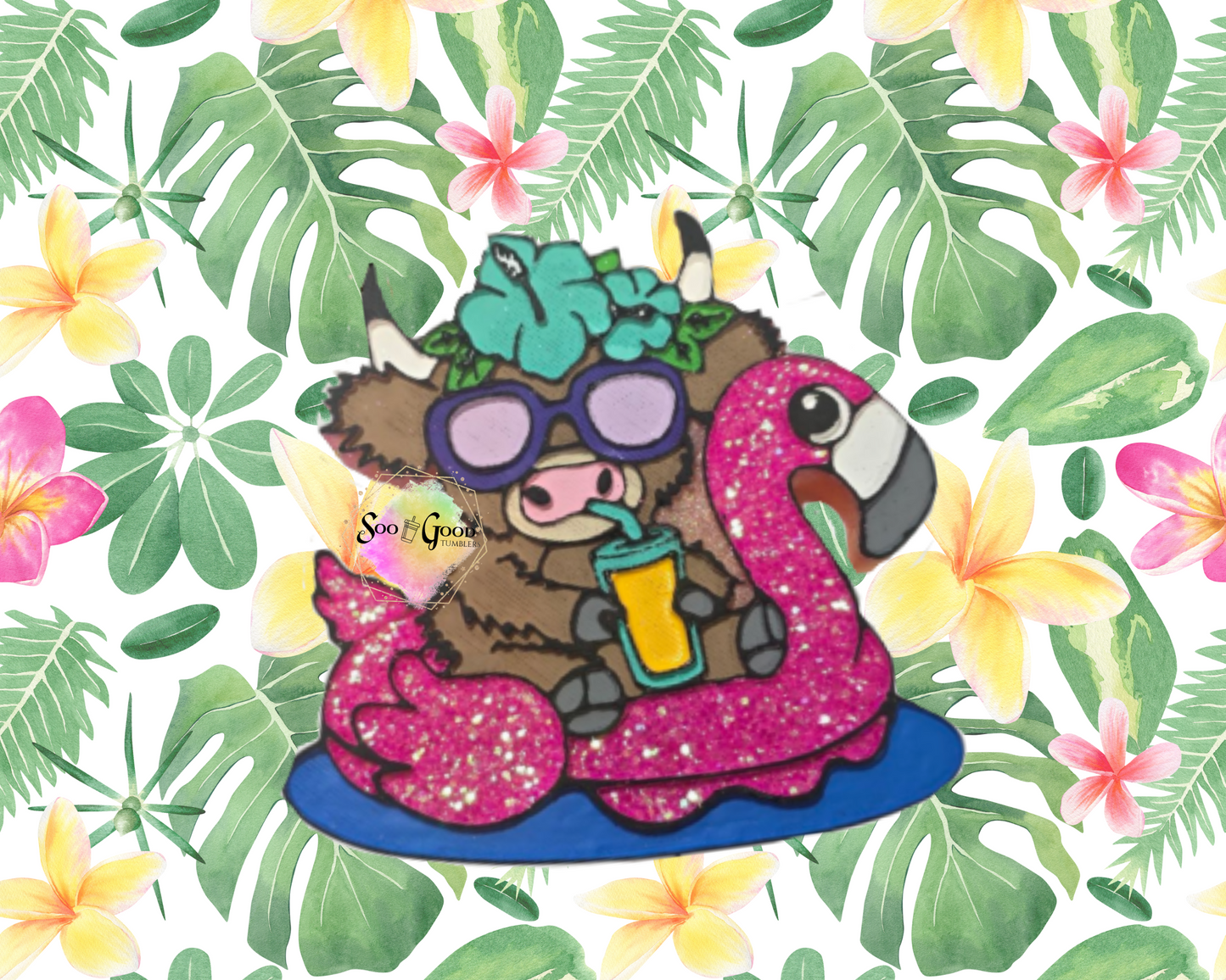 Floating Highlander Blinged Car Freshie