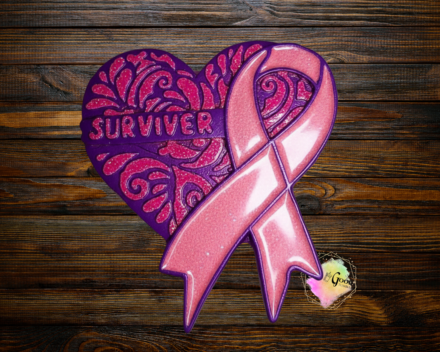 Cancer Survivor Blinged Car Freshie