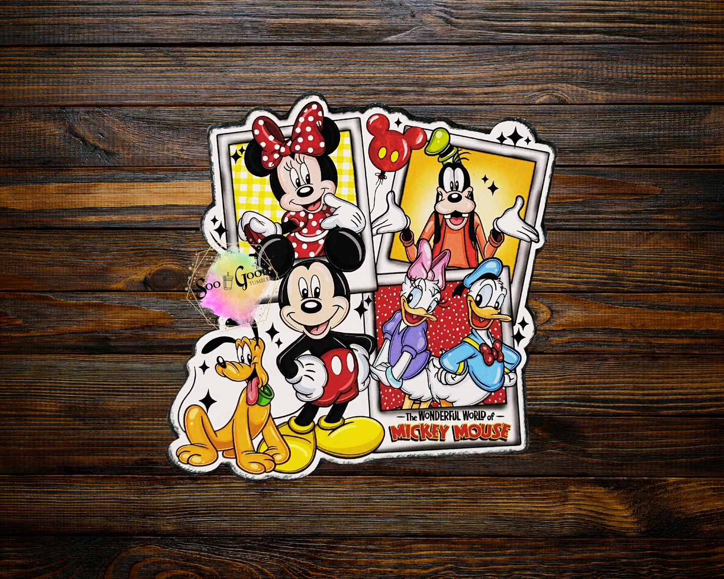 M I C K E Y & Friends Polaroids Cardstock Car Freshie