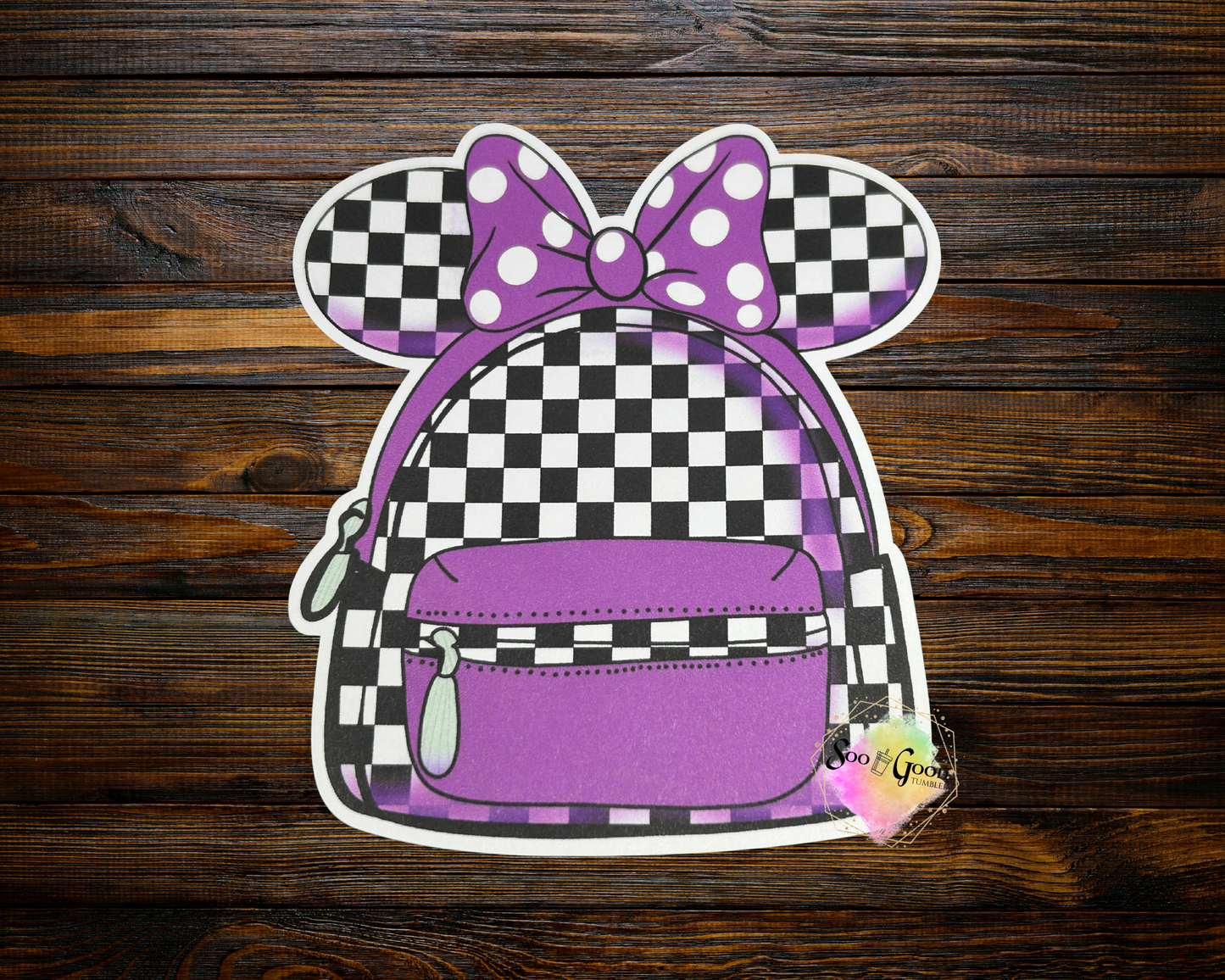 Mouse Ears Backpack Cardstock Car Freshie (Style 7)