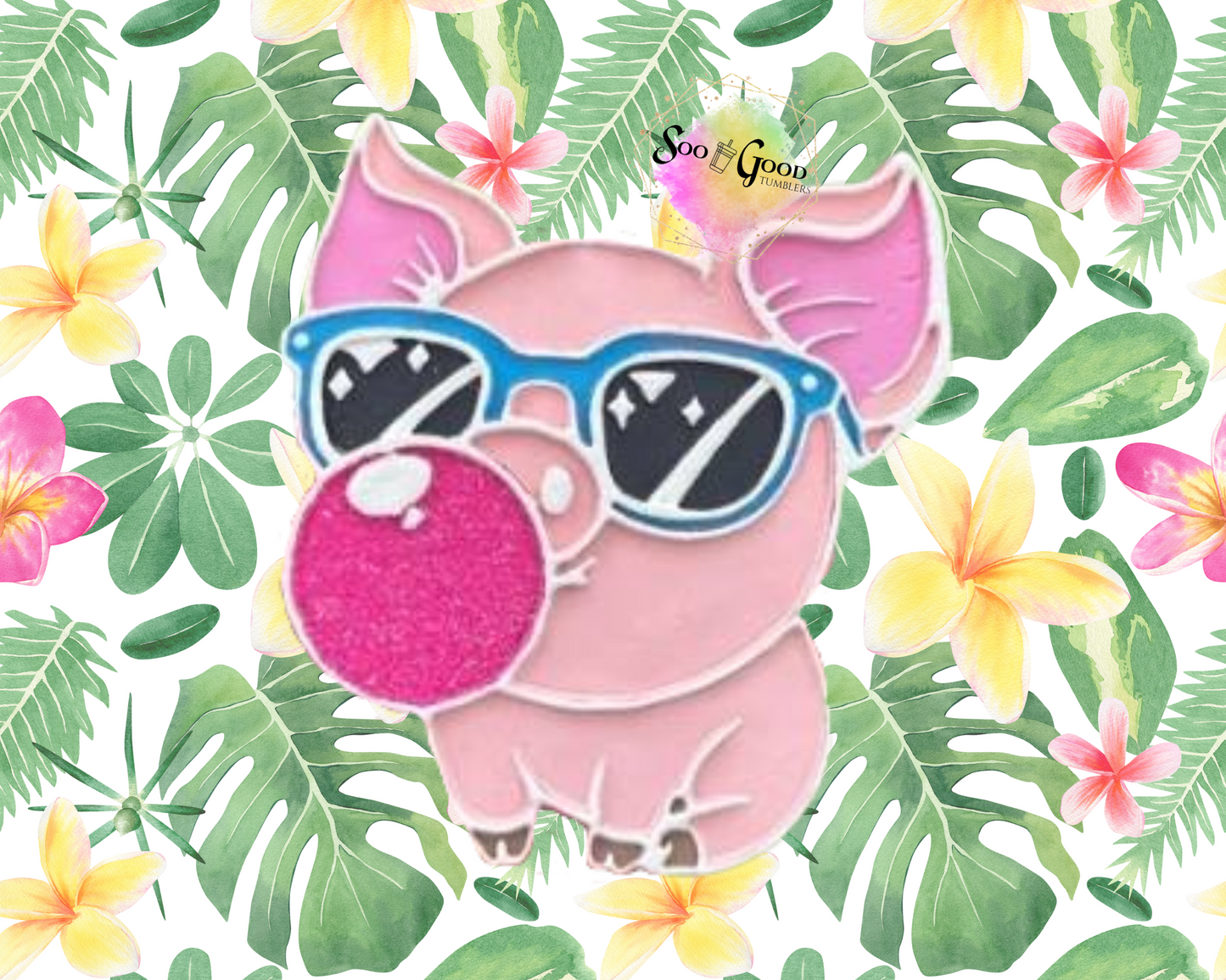 Bubblegum Pig Blinged Car Freshie