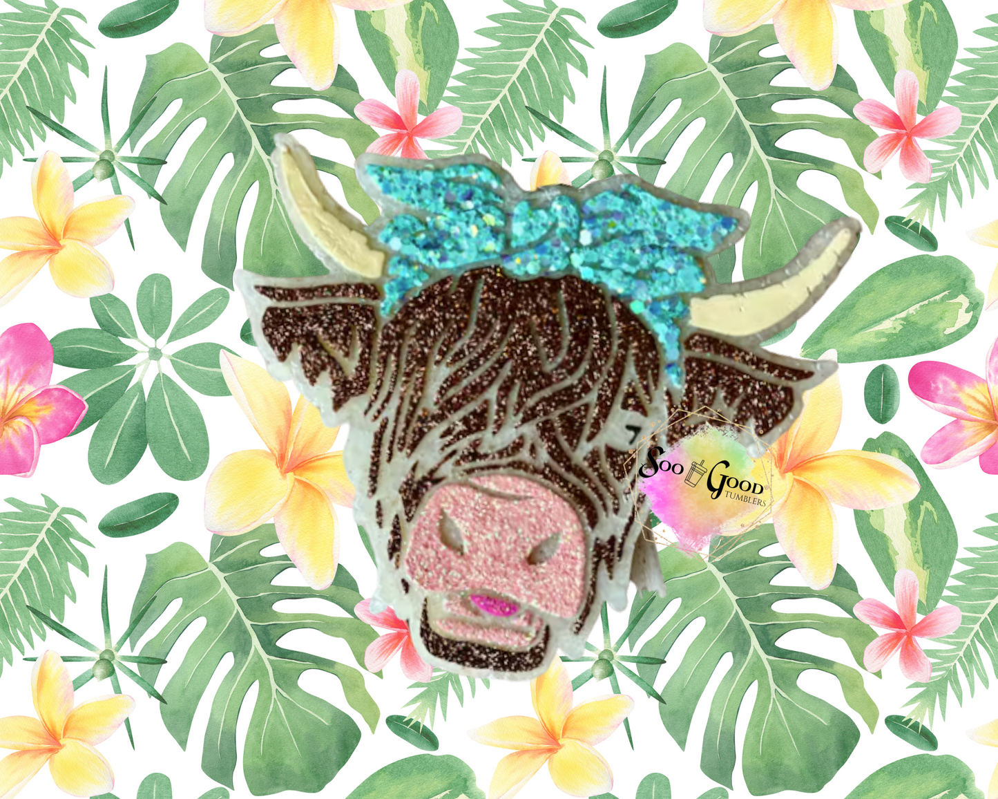 Happy Highlander Blinged Car Freshie