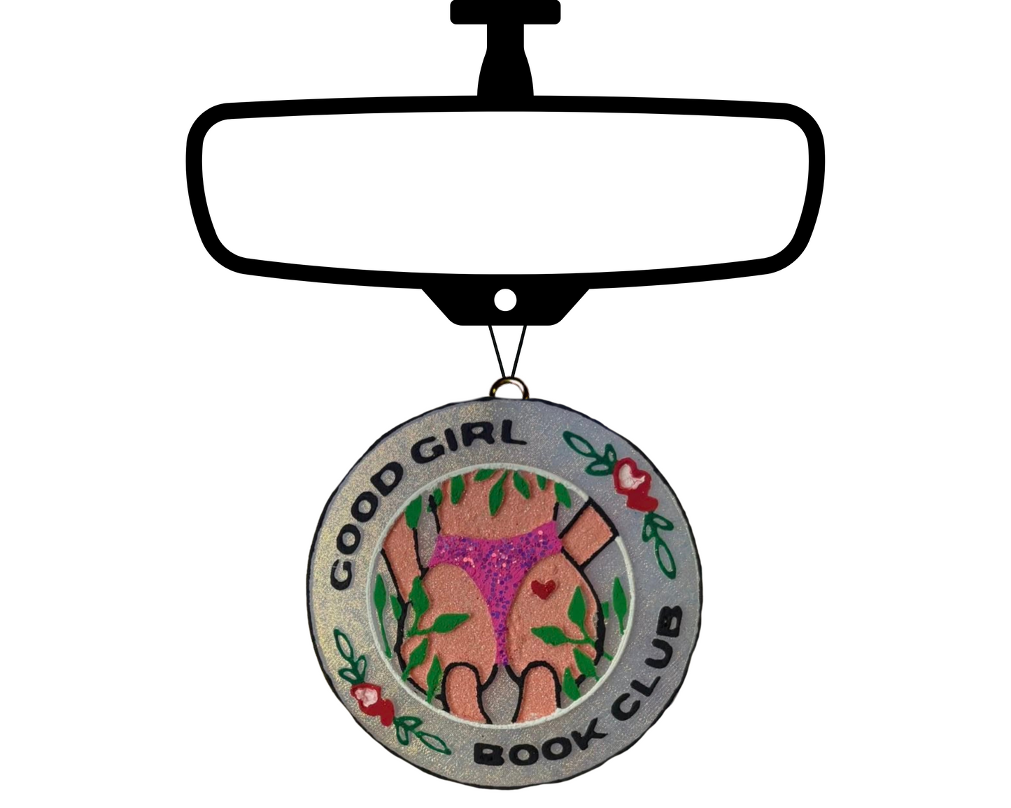 Good Girl Book Club Blinged Car Freshie