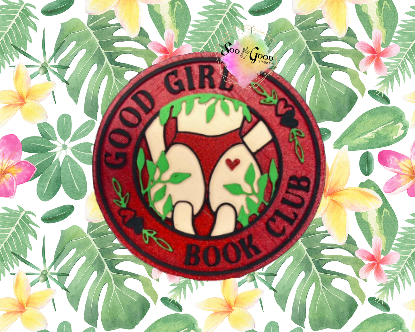 Good Girl Book Club Blinged Car Freshie