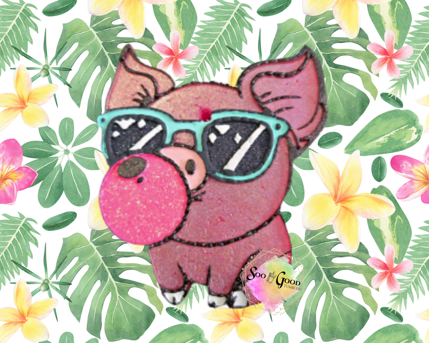 Bubblegum Pig Blinged Car Freshie