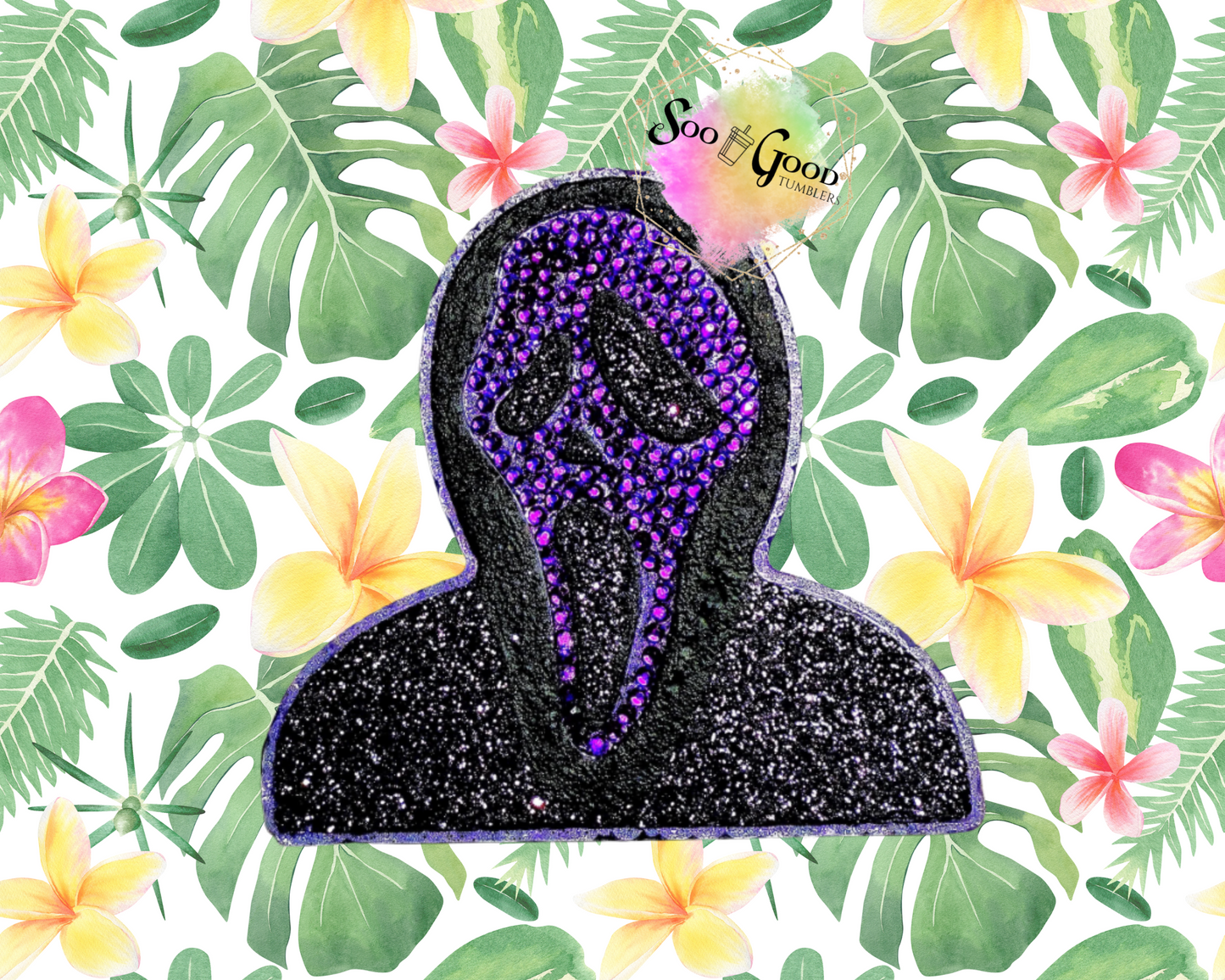 Ghost Face (Scream) Blinged Car Freshie