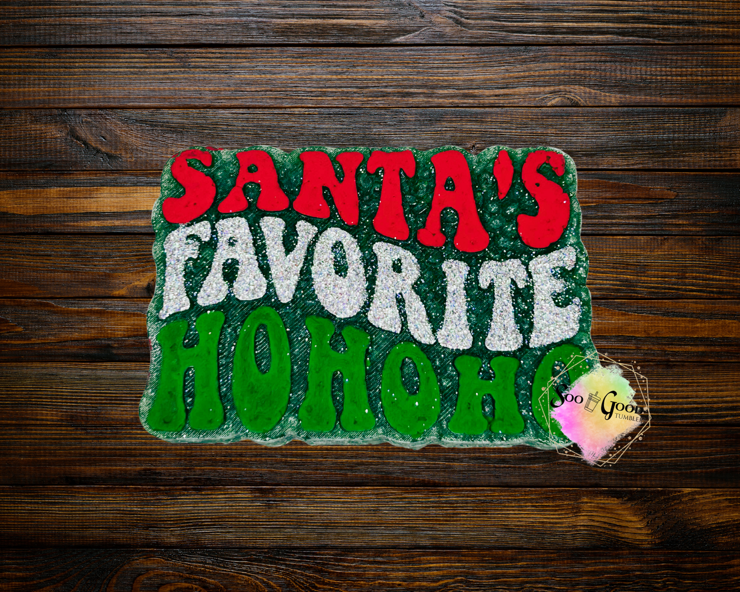 Santa's Favorite Ho Blinged Car Freshie