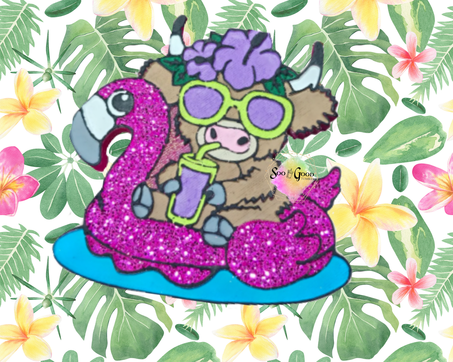 Floating Highlander Blinged Car Freshie