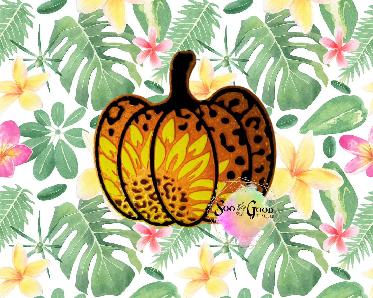 Sunflower Pumpkin Blinged Car Freshie