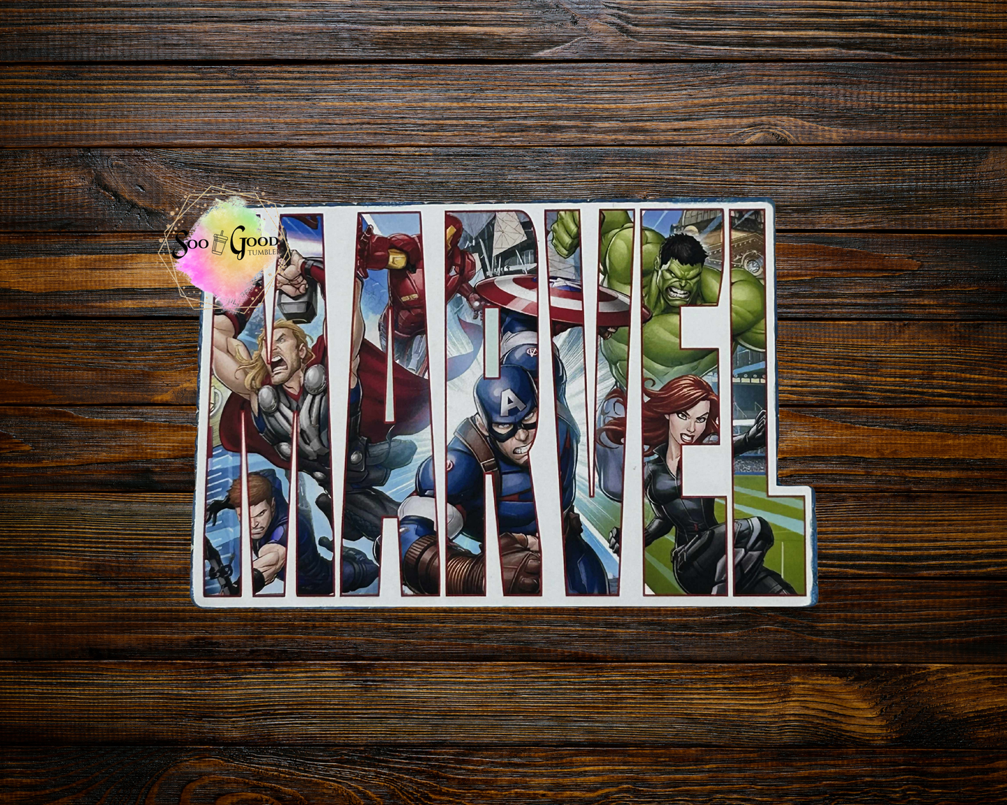 Marvel Logo Cardstock Car Freshie