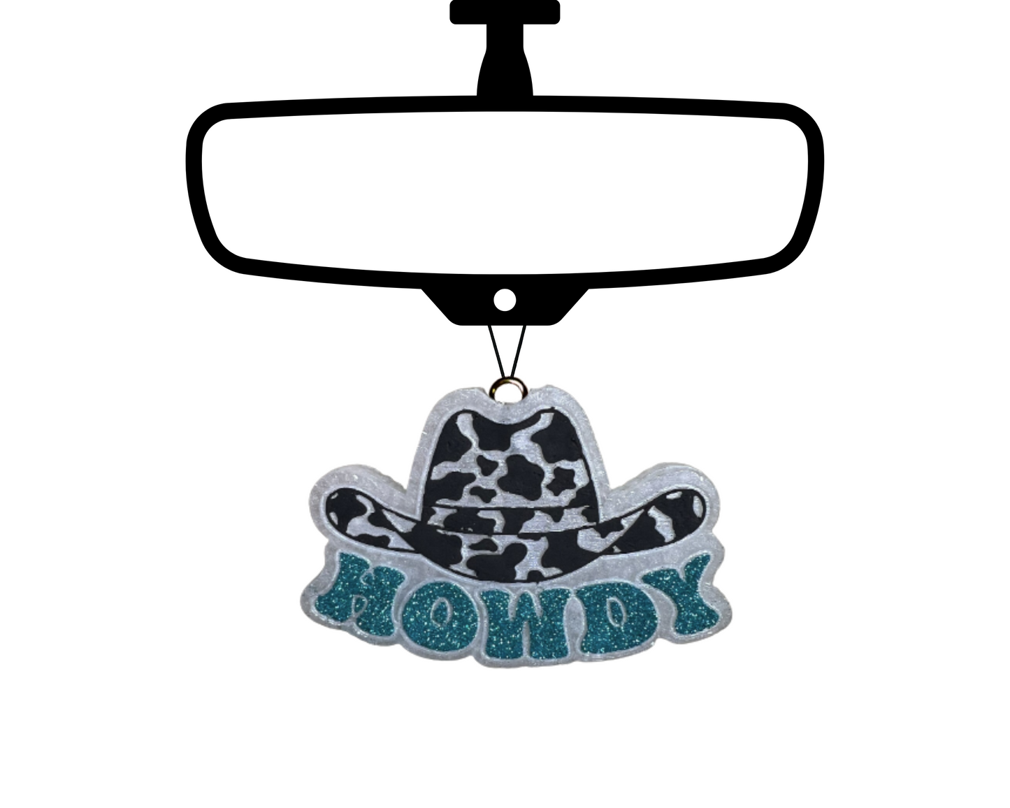 Howdy Blinged Car Freshie