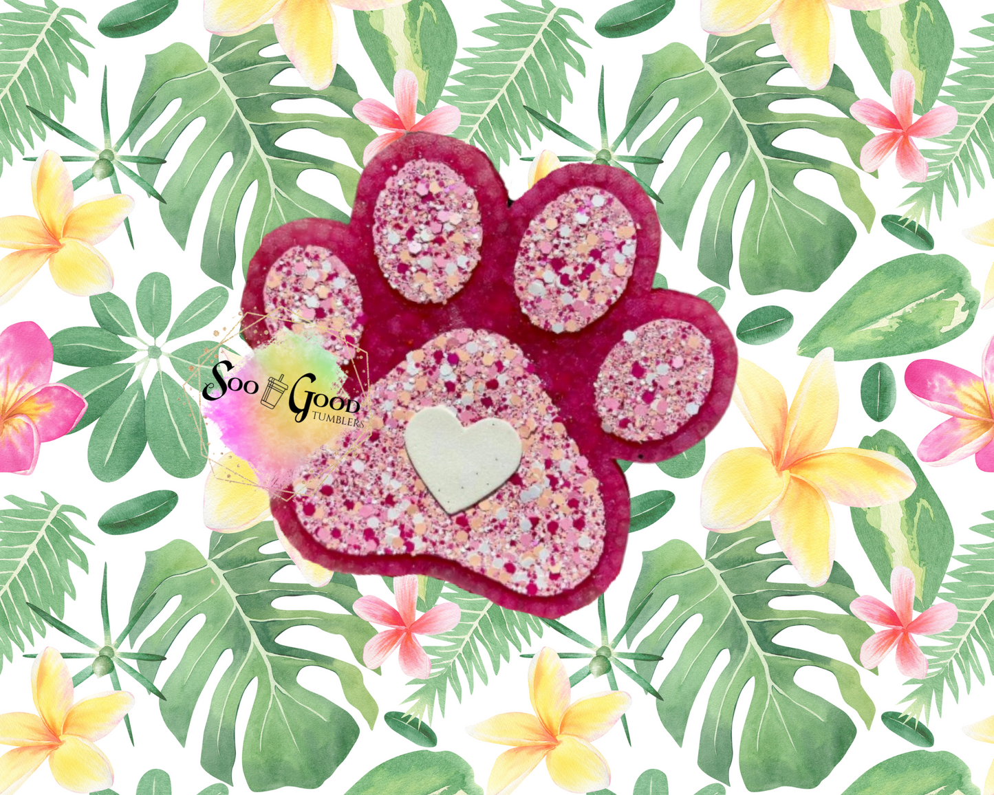 Puppy Paw Blinged Car Freshie