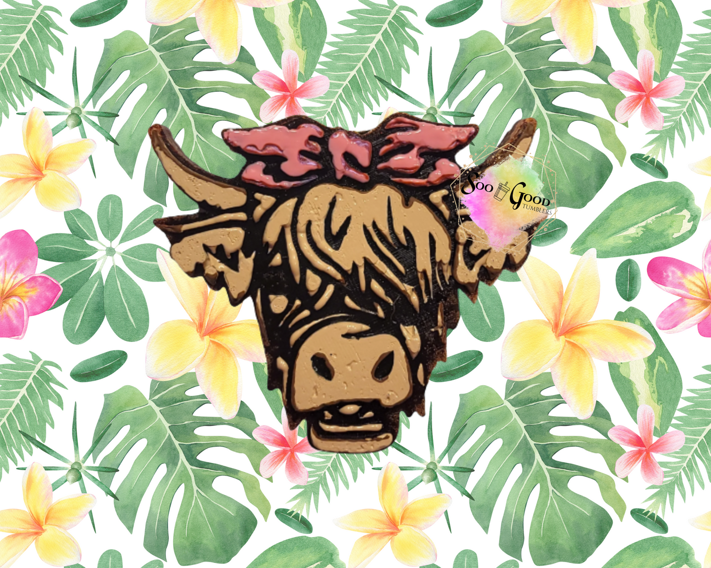 Happy Highlander Blinged Car Freshie