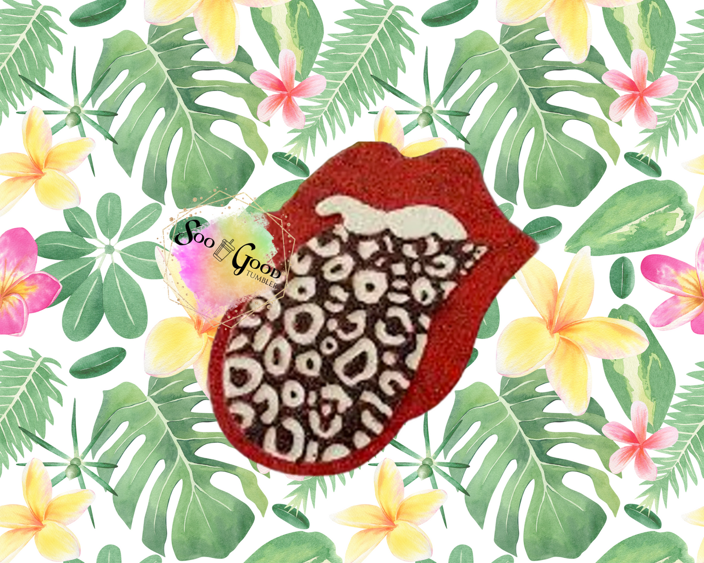 Rolling Stone Tongue Blinged Car Freshie