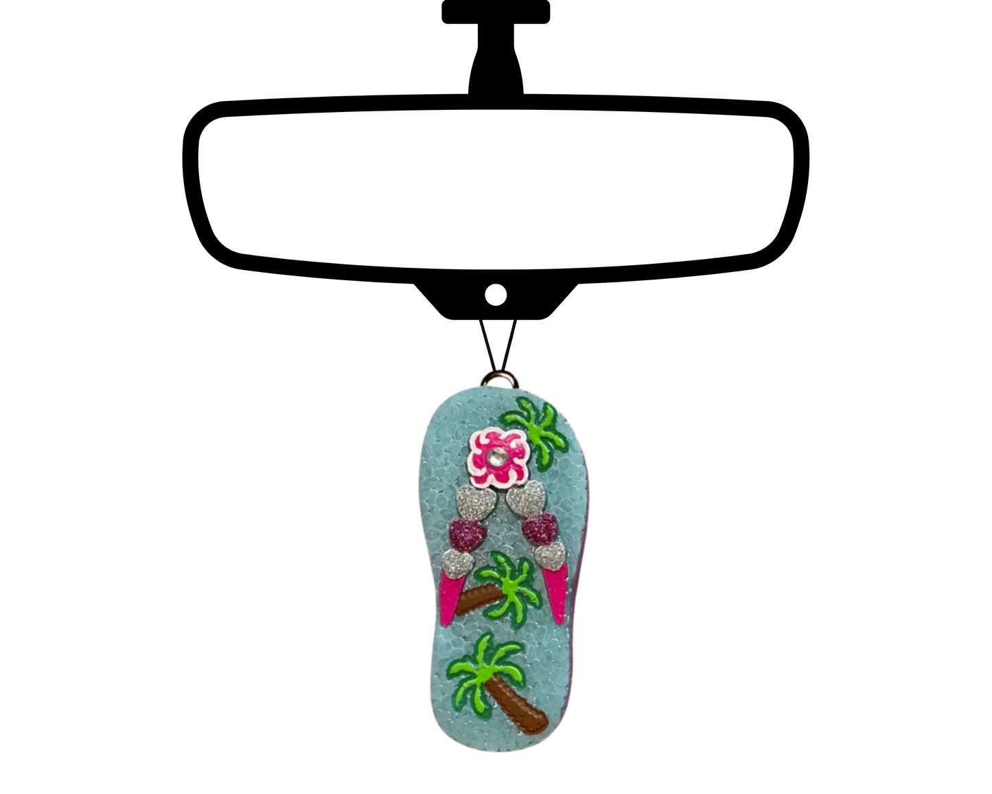 Thong (Flip Flop) Blinged Car Freshie