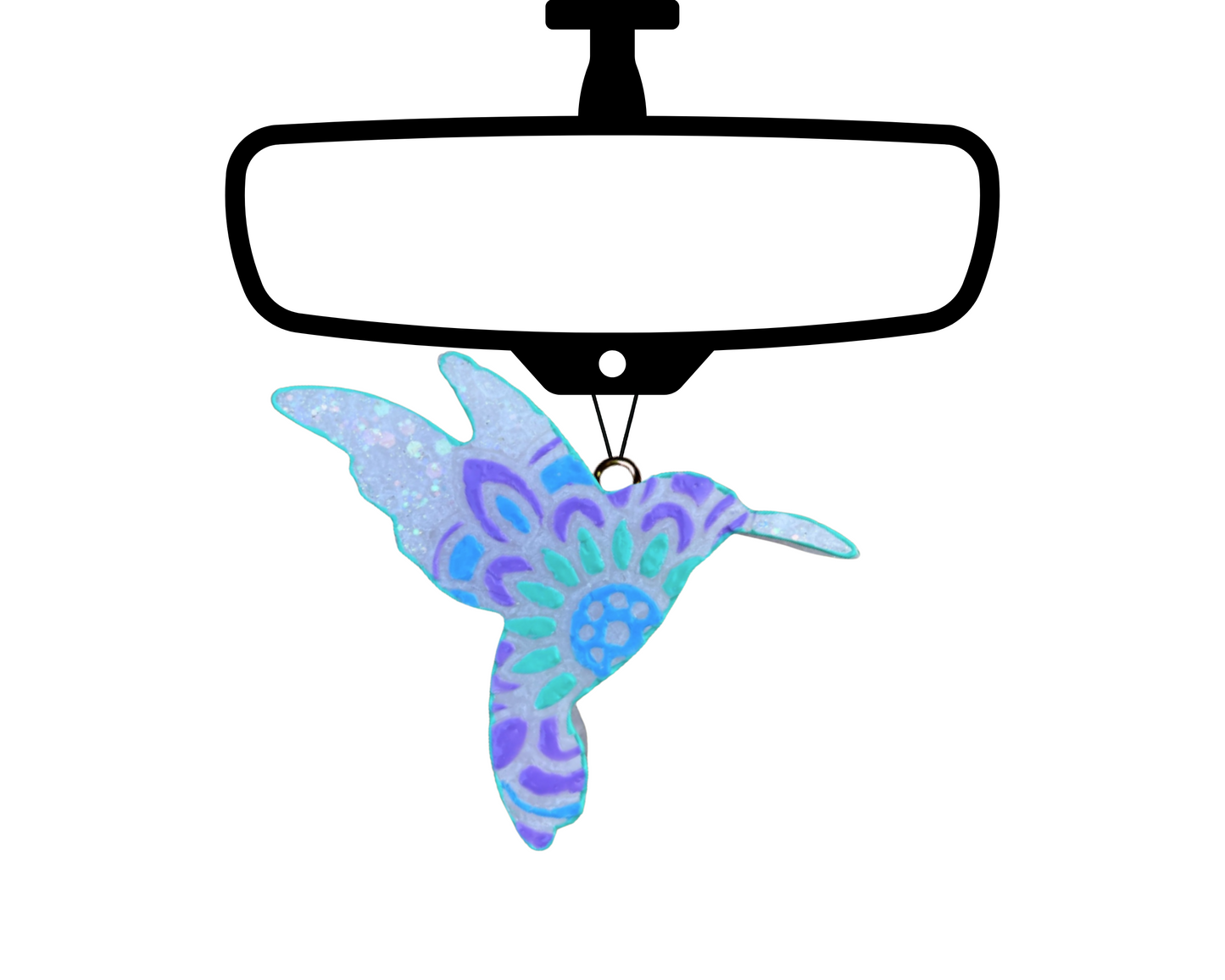 Humming Bird Blinged Car Freshie