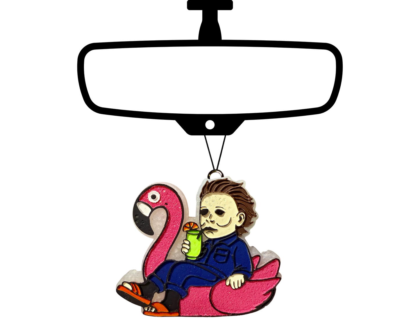 Floating Michael Myers Blinged Car Freshie