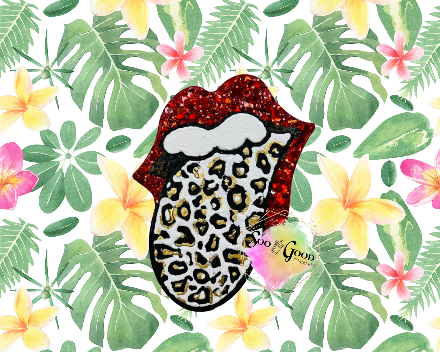 Rolling Stone Tongue Blinged Car Freshie
