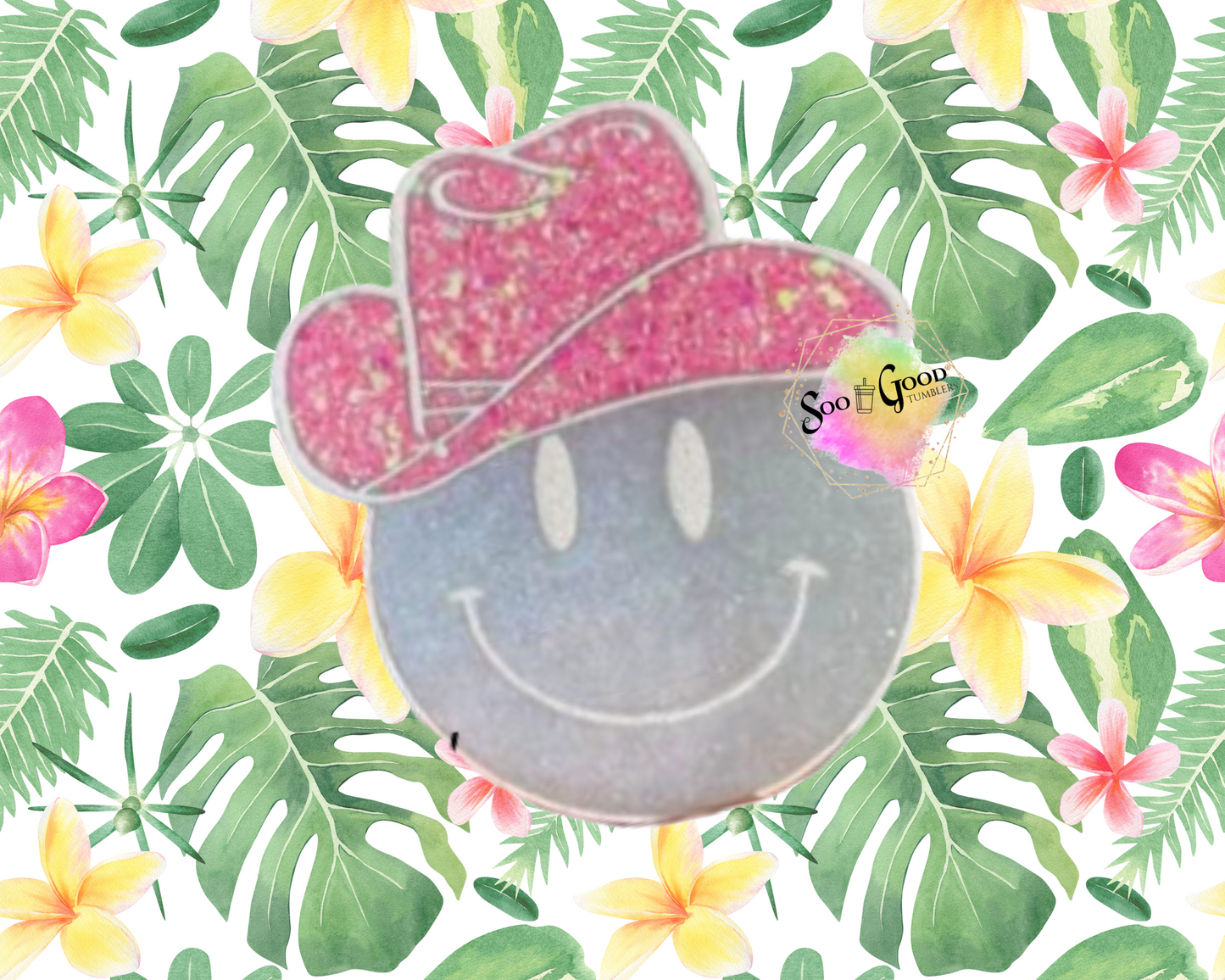 Smiley Emoji Blinged Car Freshie