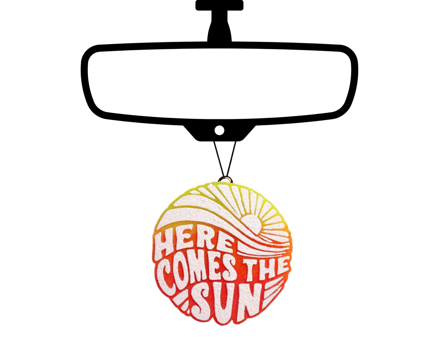 Here Comes The Sun Blinged Car Freshie