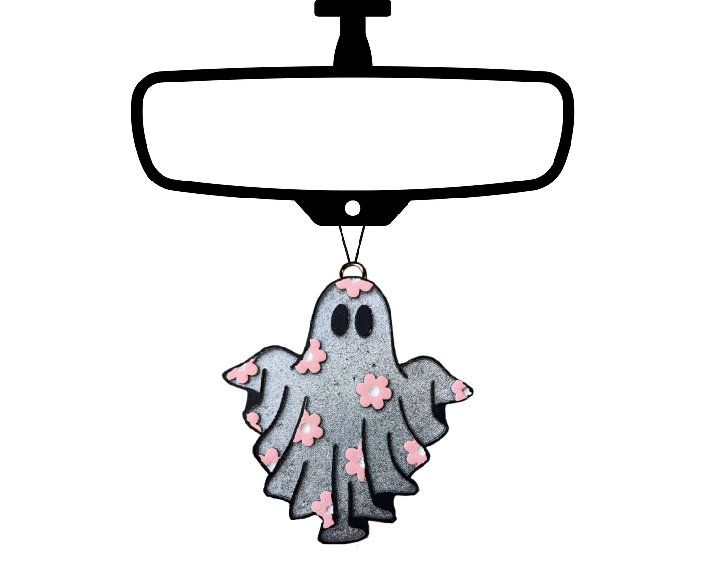 Ghost Blinged Car Freshie